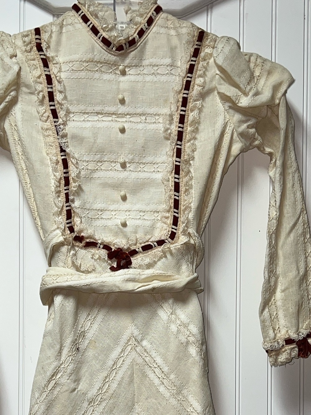 Dorissa of Miami Edwardian Style Dress S Vintage